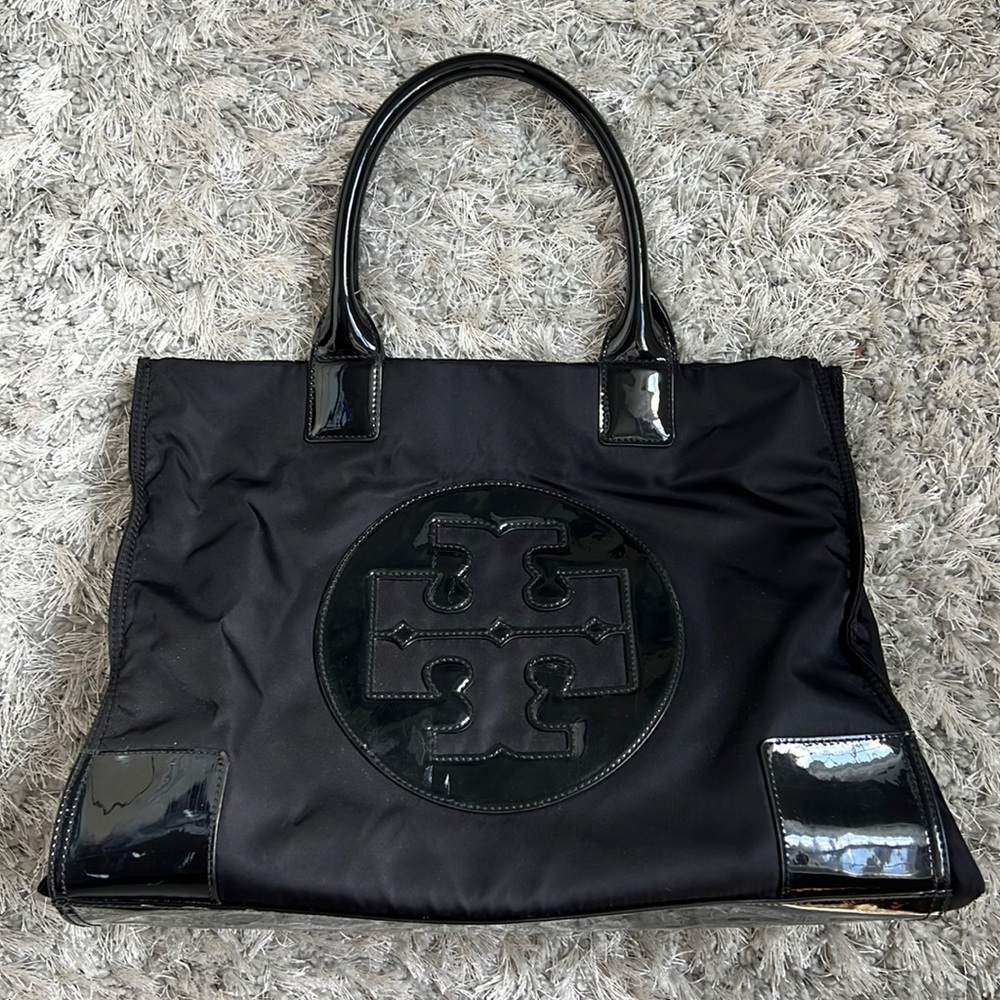 Tory burch Ella Patent Nylon Tote